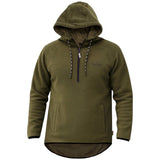 Game Mens Alpine Fleece 1/4 Zip Curved Hoodie