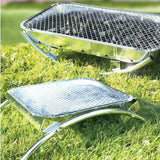 portable stand for disposable bbq