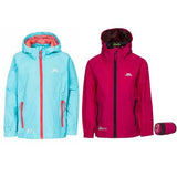 Kids Trespass Qikpac Waterproof Jacket Boys Girls Raincoat