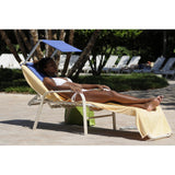 beach sun shade and cushion