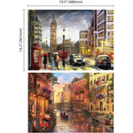 500 Piece Jigsaw Puzzles twin pack of London and Venice