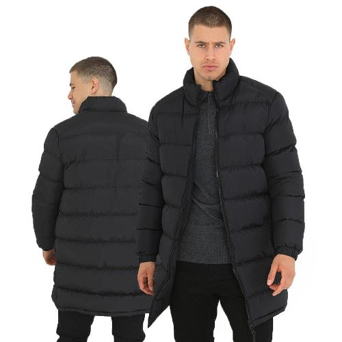 Mens Brave Soul Davis Long Padded Jacket