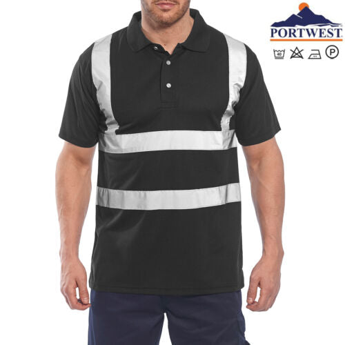 Portwest Hi Vis Short Sleeve Polo Shirt