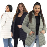 Ladies Brave Soul Grantlong Padded Long Coat