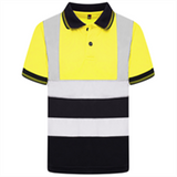 Kids Aviator London AV002 Hi Vis S/S Polo Top