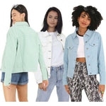 Ladies Brave Soul Blooms Denim Jacket