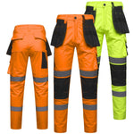 Men's Hi Vis Softshell Cargo Trousers - AV059