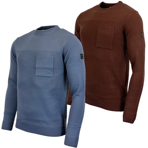 Mens Crew Neck Knitted Jumper