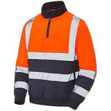 Standsafe Hi Vis Zip Neck Workwear Sweatshirt - HV040