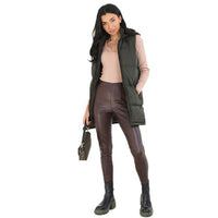 Ladies Brave Soul CELLOLGIL Padded Longline Gilet