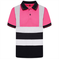 Kids Aviator London AV002 Hi Vis S/S Polo Top