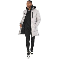 Mens Brave Soul HELMSHORE Longline Puffer Coat