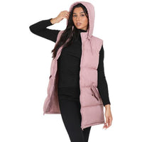 Ladies Brave Soul CELLOLGIL Padded Longline Gilet