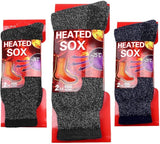 Mens Heated Thermal Socks - Pack of 3 - AT289