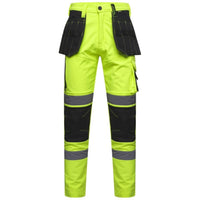 Men's Hi Vis Softshell Cargo Trousers - AV059