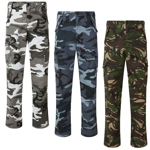 Mens Fort Camouflage Combat Trousers - 901C