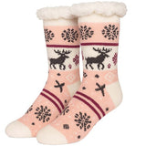 Ladies Thermal Fleece Slipper Socks - AT279