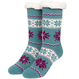 Ladies Thermal Fleece Slipper Socks - AT279