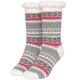 Ladies Thermal Fleece Slipper Socks - AT279