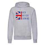 Back British Farmers Printed Hoodie