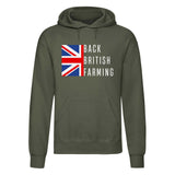Back British Farmers Printed Hoodie