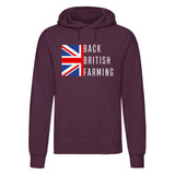 Back British Farmers Printed Hoodie