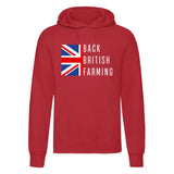 Back British Farmers Printed Hoodie