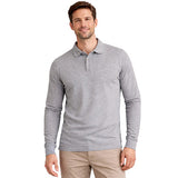 Mens Long Sleeve Cotton Polo Shirt - 1268