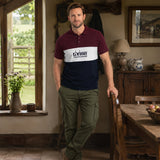 Men's Tri-Colour Block Country Polo Shirt
