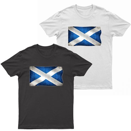 Adults Scotland Printed Scottish Flag T Shirt