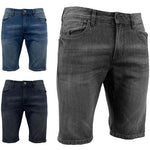 Mens Slim Fit Denim Shorts