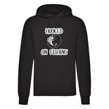 Hooked on Fishing Printed Hoodie