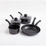 Cermalon 5 Piece Black Carbon Steel Cookware Set