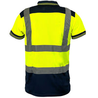 Mens Hi Vis Visibility Short Sleeved Polo Shirt - hv322