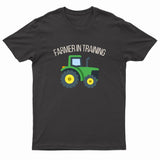 Kids Unisex "FARMER IN TRAINING" Tractor Printed T-Shirt
