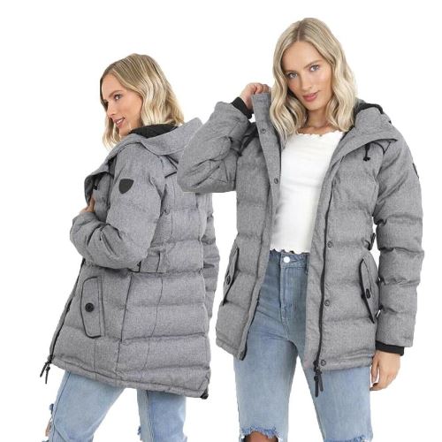 Ladies Brave Soul Step Padded Parka Jacket