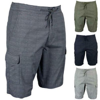 Mens Multipocket Summer Cotton Stretch Cargo Shorts