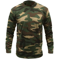 Game Woodland Camouflage Long Sleeve T Shirt