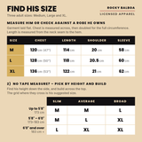 rocky mens gown adult