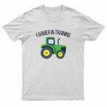 Kids Unisex "FARMER IN TRAINING" Tractor Printed T-Shirt