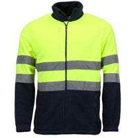 Mens Hi Vis Fleece Jacket High Visibility Reflective Zipper