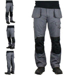 Mens Multi Pockets Work Cargo Trousers