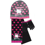 Kids Girls Hello Kitty Light Up Scarf Gloves Set