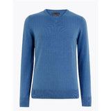M&S Mens Pure Cotton V Neck Jumper Marks & Spencers Sweater