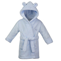 Babys / toddlers soft hooded dressing gown / robe