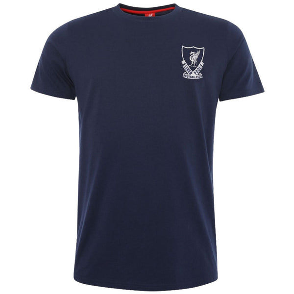 Liverpool 88-89 Crest T Shirt Mens Navy XL