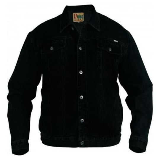 Duke Trucker Denim Jacket Black