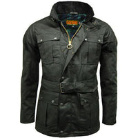 Game Continental Belted Motorbike style Wax Jacket