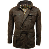Game Continental Belted Motorbike style Wax Jacket