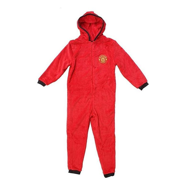 Pyjama Onesie Manchester United - Polaire Douce Avec Capuche - Taille S à 3XL - Officiel Man United - Idée Cadeau Fan - 5